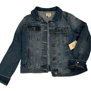 NWT ST JOHN’S BAY denim Jean jacket classic LT boardwalk small S